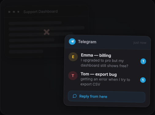 No dashboard to babysit